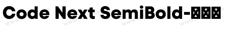 Code Next SemiBold字体转换